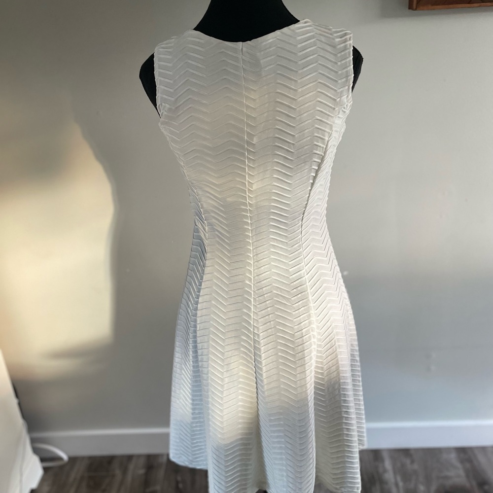 White Midi Dress with Cut Outs - Picture 5 of 7
